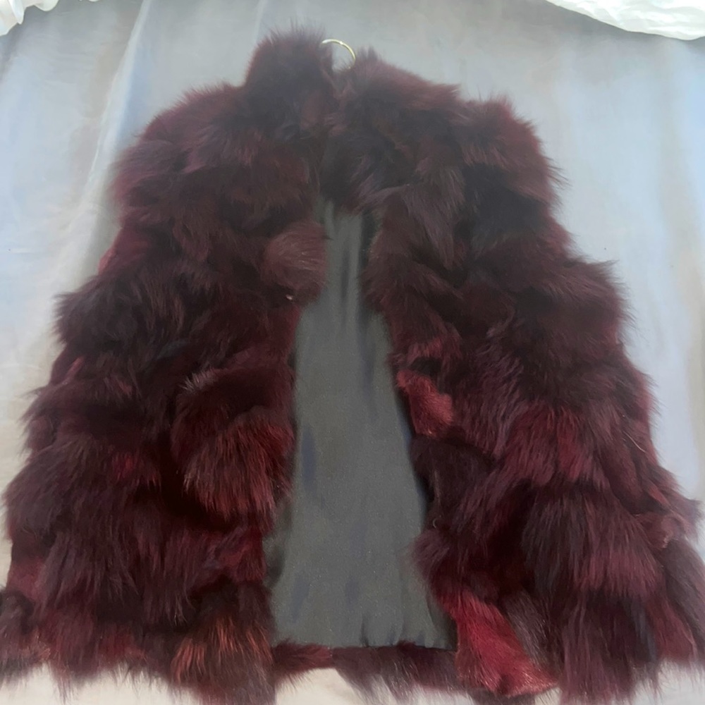 Fox fur vest